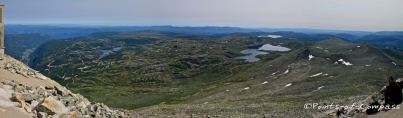 Blick vom Gaustatoppen Richtung Nord-West