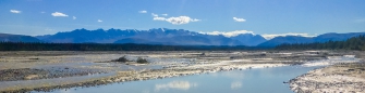 Blick auf die Alaska Range