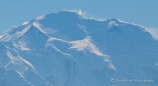 Schneesturm auf der Bergspitze