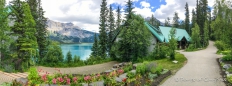 schön angelegte Lodge am Emerald Lake