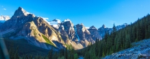 Erste Aussichten auf das "Valley of the ten Peaks"