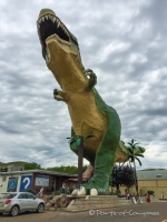 Der Dino vor dem Visitor Center in Drumheller misst 24 Meter