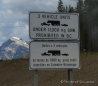 auf dem Weg in den Yoho - Nationalpark geht es nach British Columbia - es ist übrigens verboten mit zwei Anhängern zu fahren ;)