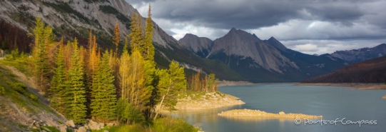 Abendliche Stimmung am Medicine Lake