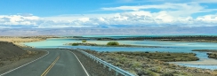Der Lago Argentino ist ca. Dreimal so groß wie der Bodensee