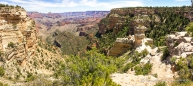 die Temperaturen steigen übrigens je tiefer man in den Canyon hinabsteigt desto höher an