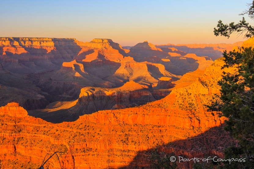 Abendstimmung am Grand Canyon