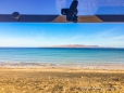 Blick aus unserem Fenster am Playa Tecolote