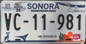 Das Kennzeichen von Sonora - dem mexikanischen Bundesstaat, den wir nur beim Grenzübergang gestriffen haben