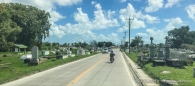 Friedhofstraße in Belize City...