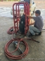 Sicherheitssystem für die Montage der Reifen