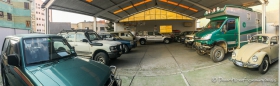 in der Werkstatt bei Ernesto Hug in La Paz