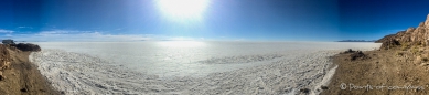 morgendlicher Blick über den Salar von der Isla Incahuasi