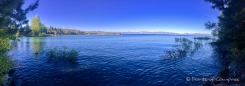 erster Blick auf den Lake Tahoe ... und wir werden fast an den Bodensee erinnert...