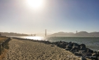 erster Blick auf die Golden Gate Bridge
