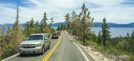 über den Kamm entlang des Lake Tahoe