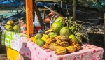 Kakao & Kokusnuss werden zum trinken angeboten