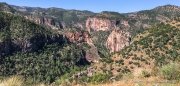 erster Blick auf der Ostseite in den Barranca del Cobre