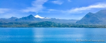 bei der Umrundung des Lago Calafquen bieten sich tolle Aussichten auf den Vulkan Villarica