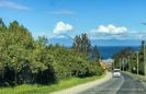 auch bei der Zufahrt nach Frutillar Bajo haben wir einen tollen Blick auf den Osorno