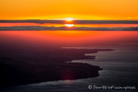 Sonnenuntergang über dem Lago Llanquihue
