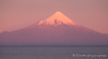 Vulkan Osorno im Abendrot