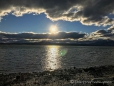 Sonnenuntergang am Fjord in Puerto Natales