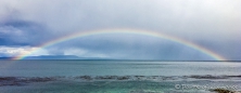 toller Regenbogen über der Magellan-Straße