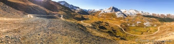 die Straße windet sich hinauf zum Engineer Pass