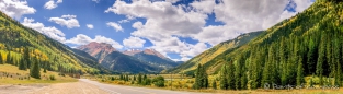 auf dem Million Dollar Highway von Ouray nach Silverton