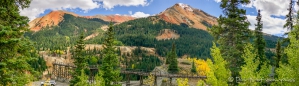 Blick auf die Red Mountains