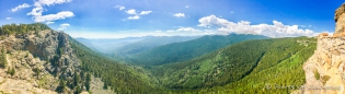 Blick in die Rockies von 3.300 Meter Höhe