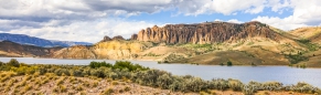 Blick auf die Blue Mesa