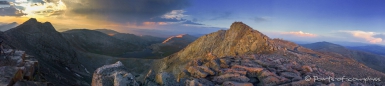 Abendstimmung am Gipfel des Mount Evans