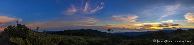 Morgenstimmung auf dem Cerro de la Muerte