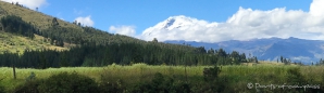 Blick auf den Vulkan Cayambe