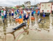 Fischmarkt am Strand von Puerto Lopez