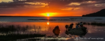 Sonnenuntergang am Lago Peten Itza