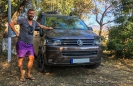 Peter aus Dachau unterwegs mit seinem VW-Bus auf dem Weg nach Süden