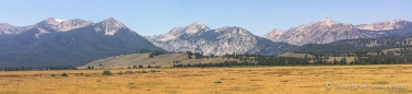 Blick auf die Sawtooth Mountains