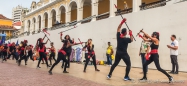 Darbietung der Grafik-Studenten in Cartagena