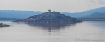 Die Insel Janitzio im Lage de Patzcuaro