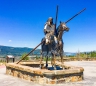 Statue der Blackfeet Indianer