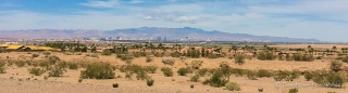 In der Ferne entdecken wir die Skyline des Las Vegas Strip