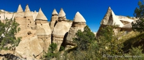 Blick von oben auf die "Tent Rocks"