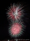 Abendliches Feuerwerk auf der Balloon Fiesta in Albuquerque