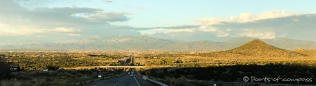 schöne Abendstimmung auf dem Weg nach Santa Fe