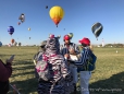 Die "Zebras" - sind für die Starts der Ballons verantwortlich