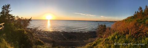 ein letzter Sonnenuntergang auf Nova Scotia für uns