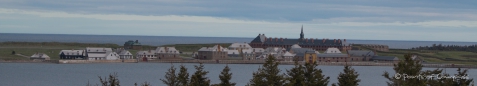 Blick zurück auf die Anlage des Fortress Louisbourg
